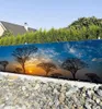 Zaunbanner Dämmerung am See Sichtschutz Garten Zaun Produktbild-Vorschau 1