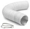 Relaxdays Abluftschlauch, 2 Schellen, Ø 125 mm, 5 m, PVC, Produktbild-Vorschau 1