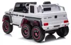 Mercedes G63 6x6 AMG Kinder-Elektroauto 12V Weiß Produktbild-Vorschau 6