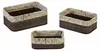 Relaxdays Aufbewahrungskorb 3er Set, Bambus, Stoffbezug im Produktbild-Vorschau 11