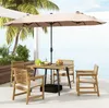 COSTWAY Gartentisch 107x107cm, quadratischer Terrassentisch Produktbild-Vorschau 2