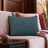 Cuscino in pelle scamosciata grigio carbonio 60x40 Anteprima dell’immagine prodotto 2