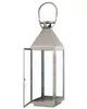 BELIANI Laterne Silber 18 x 55 cm Edelstahl Dekorativ Produktbild-Vorschau 4