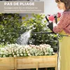 Outsunny Jardinière sur pieds, carré potager de jardin sur Voir les images du produit 9