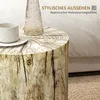 HOMCOM Beistelltisch, Couchtisch im Baumstumpf-Design, Rund Produktbild-Vorschau 5