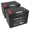 Batterie plomb compatible E-Mobil Cascare 2x 12V 75Ah Voir les images du produit 1