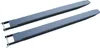 A pair of gray forklift extensions on a white background. Produktbild-Vorschau