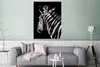 MuchoWow® Poster Zebra - Tier - Schwarz - Porträt 90x120 cm Produktbild-Vorschau 5