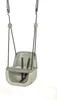 A baby swing seat is shown hanging against a white background. Podgląd zdjęcia produktu