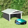 vidaXL Garage pour tondeuse à gazon robot 72x87x50 cm Gris Voir les images du produit 2