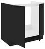 Küchen Spülenunterschrank 80 cm SIENA Schwarz Küche Produktbild-Vorschau 2