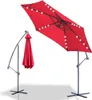 Sonnenschirm mit LED Beleuchtung Ampelschirm 350 cm Garten Produktbild-Vorschau 1