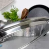 Szklana pokrywa ze stalową krawędzią i otworem na parę, Podgląd zdjęcia produktu 4