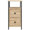 A product shot of a wooden nightstand with two drawers and a shelf. Náhled obrázku produktu