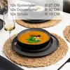 Moritz & Moritz VIDA 36tlg Geschirrset Anthrazit Produktbild-Vorschau 3