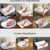 Waschtischarmatur, Retro, Warm- und Kaltwasserhahn, Chrom Produktbild-Vorschau 3