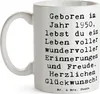 Mr. & Mrs. Panda Tasse Spruch 1950 Geburtstag - Weiß - Produktbild-Vorschau 3