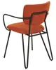 BELIANI Set aus 2 Esszimmerstühlen Orange Polyester Produktbild-Vorschau 7
