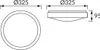 Plafond Silver Alex Led C 18W 1260Lm 4000K Ip44 03563 Stram Náhled obrázku produktu 2
