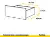 Comodà grigio antracite con 6 cassetti – Credenza moderna Anteprima dell’immagine prodotto 5