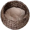 PawHut Rattan Katzenkorb Katzenhütte Katzenhöhle mit Kissen Produktbild-Vorschau 9
