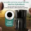 Emerio cafetière avec double carafe isotherme – 1 L café Voir les images du produit 3