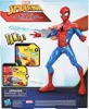 The back of a Spider-Man action figure toy box, showing the figure and instructions on how to use its web-shooting feature. Anteprima dell’immagine prodotto