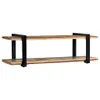 TV-Regal 130x40x40 cm Altholz Massiv Produktbild-Vorschau 2
