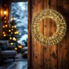 3.06 Metall LED Adventskranz in gold - Ø 32 cm - Kranz mit Produktbild-Vorschau 7