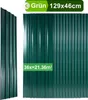 Trapezblech Dachpaneele 12/24/36 Stk 129x46cm, Verzinkter Produktbild-Vorschau 1