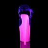 FLAMINGO-808UVG Damen Sandale von Pleaser, Transparent Produktbild-Vorschau 4
