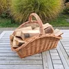 Kaminkorb Holzkorb Kaminholzkorb aus Weide mit Jute (Art. Produktbild-Vorschau 2
