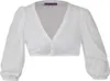 Dirndlbluse Erlabrunn Dreiviertelarm Puffarm ecru 34 Produktbild-Vorschau 1