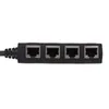 Adaptér RJ45 Splitter 1 na 4 porty Hladký prenos Vynikajúci Náhľad obrázku produktu 2