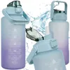 Trizand 24496 Motivations-Trinkflasche 2000 ml, violettblau Produktbild-Vorschau 1