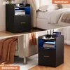 UnboxG, comodino nero, 60x40x40 cm – tavolino scandinavo Anteprima dell’immagine prodotto 6
