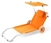 CASARIA® Lettino da Spiaggia Kreta Pieghevole Trasportabile Anteprima dell’immagine prodotto 1