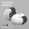 Two baby earmuffs are shown against a plain gray background, with color swatches and text indicating availability in multiple colors. Anteprima dell’immagine prodotto