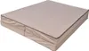 A beige foldable mattress on a white background. Anteprima dell’immagine prodotto