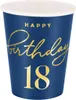 Happy Birthday Becher 18. Geburtstag 220ml 6St. Produktbild-Vorschau 3