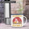 Trendation - Achtung Ich Bin 3 Emaille Tasse Geschenk Produktbild-Vorschau 4