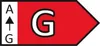 An energy efficiency label with a rating of G. Anteprima dell’immagine prodotto