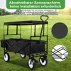 Ikodm Bollerwagen Handwagen Transportwagen Faltbar  Produktbild-Vorschau 5