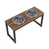 QLS Support de gamelle pour chiens 26,5 cm Double gamelle Voir les images du produit 16