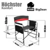 BigDean Campingstuhl 150kg mit Tisch – Klappstuhl mit Produktbild-Vorschau 3