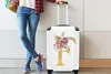 MuchoWow® Koffer Handgepäck Trolley Rollkoffer Kleine Produktbild-Vorschau 5