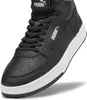 A close-up, studio shot of a black Puma high-top sneaker with white accents. Podgląd zdjęcia produktu