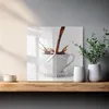 Tulup Glasuhr Wanduhr Küchenuhr Echt-Glas 30x30 cm Modern Produktbild-Vorschau 2