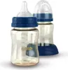 Two baby bottles are shown against a white background. The front bottle is in focus and shows measurement markings and the brand name 'neno'. The second bottle is slightly out of focus behind the first. Podgląd zdjęcia produktu