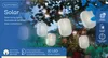 LED Solar Lichterkette Lampions 4,5m Nylon Weiß / Warmweiß Produktbild-Vorschau 4